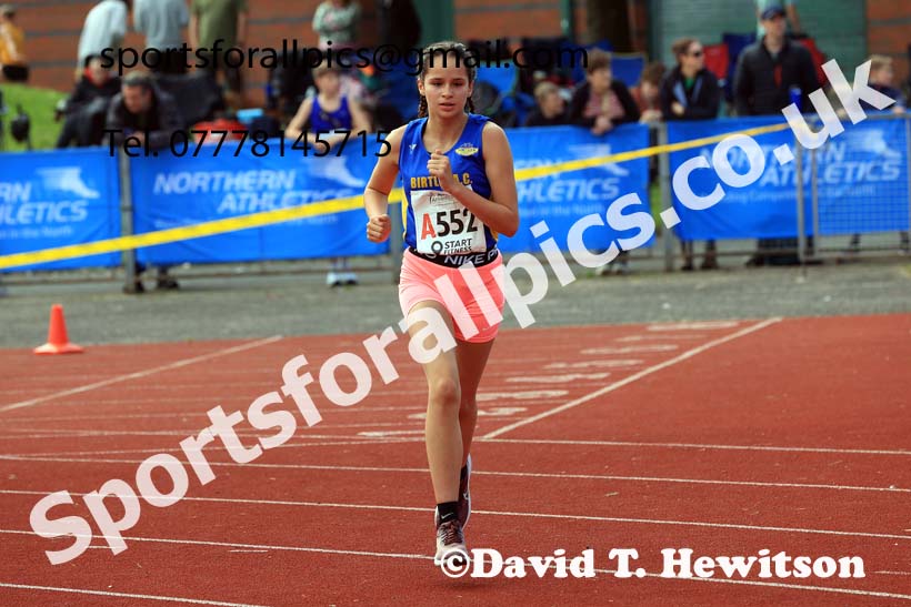 Girls Under-15s, 2024 Northern Mens 6 and Womens 4 and Youngsters Relays, Stanley Park, Blackpool.  Photo: David T. Hewitson/Sports for All Pics